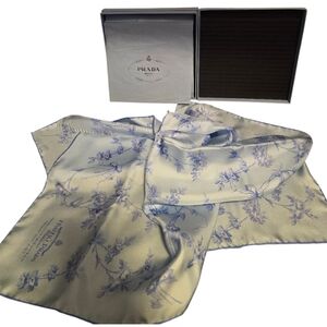 Prada RARE Silk Floral Twill/Scarf - NWOT